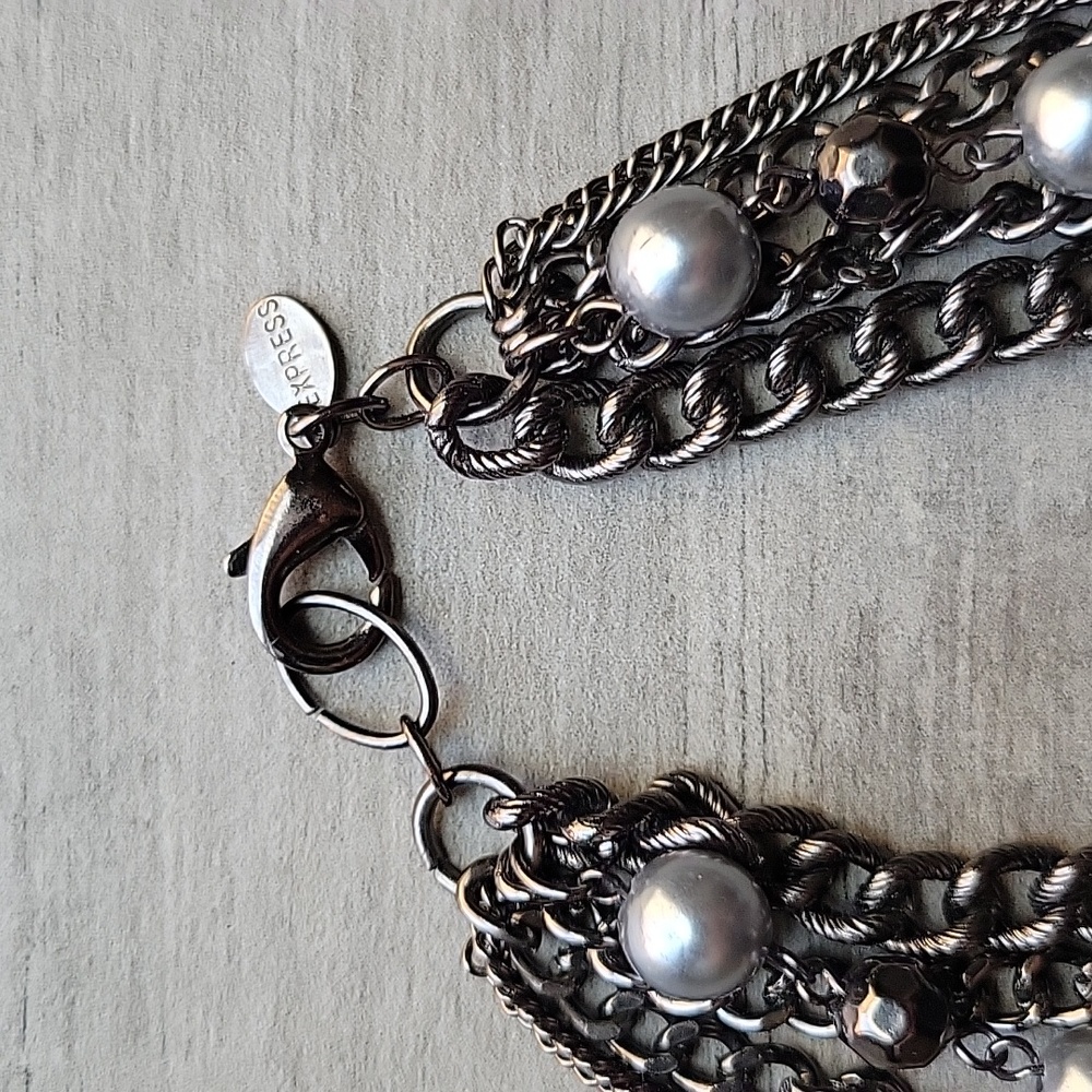 Express Layered Long Statement Necklace - image 5